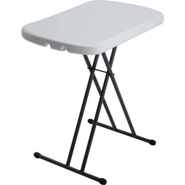 Lifetime 26 In. x 18 In. Personal Folding Table, White Granite - 8354