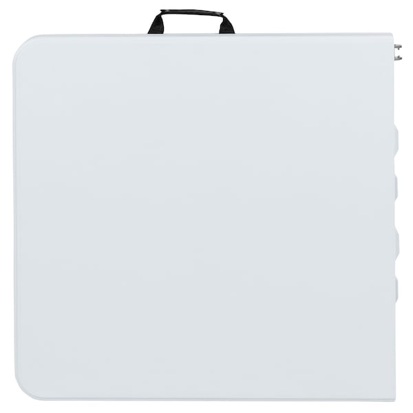 Flash Furniture 4-Foot Height Adjustable Bi-Fold Granite White Plastic Folding Table - RB-2448ADJ-2-GG