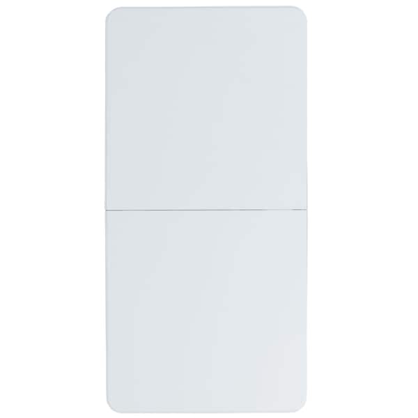 Flash Furniture 4-Foot Height Adjustable Bi-Fold Granite White Plastic Folding Table - RB-2448ADJ-2-GG
