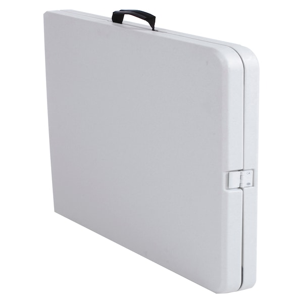 Bridgeport Folding Table, Blow Mold Table, Fold In Half, 72" x 30", White Color - C678BP14WSP1