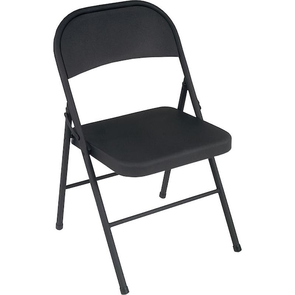 Cosco FOLDING CHAIR STEEL BLACK - 14-711-BLK4