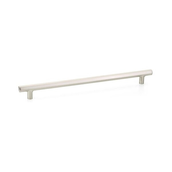 Emtek Mod Hex Cabinet Pull with 12 in Center to Center Satin Nickel Finish - 86681US15