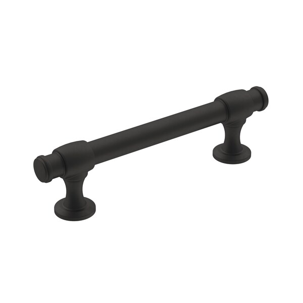 Amerock Winsome 3-3/4 in 96 mm Center-to-Center Matte Black Cabinet Pull - BP36766FB