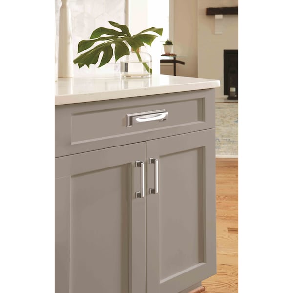 Amerock Appoint 3-3/4 in 96 mm Center-to-Center Polished Chrome Cabinet Pull - BP3675926