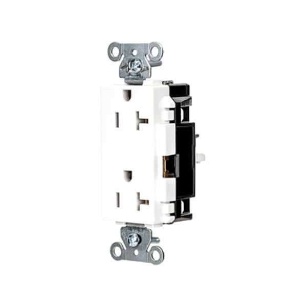 Hubbell Receptacle, 1 hp, 125V AC, NEMA 5-20R - HBL2162STW