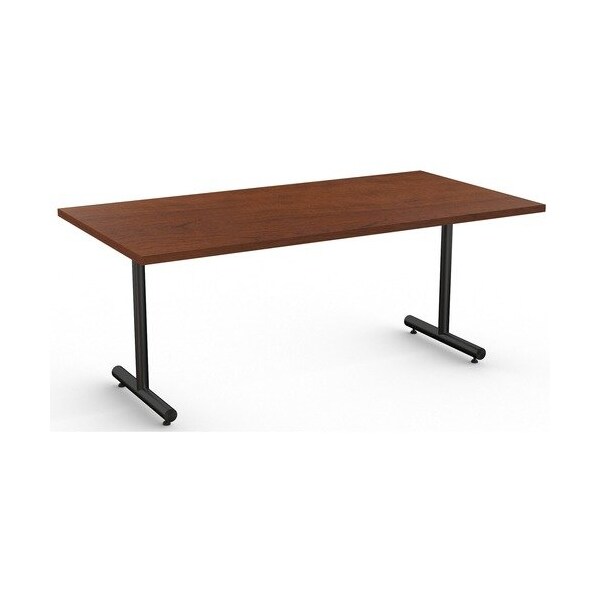Special-T Table, Black Base, 30inWx72inLx29inH, Mahogany - SCTKING3072BMG