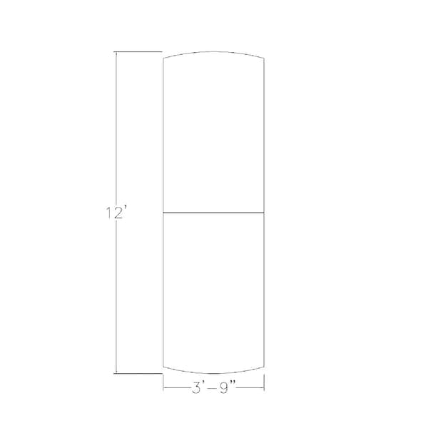 Skutchi Designs 45 in W, 144 in L, 29 in H, Engineered Wood Top, White - H-AREC-46143PT-09-EL
