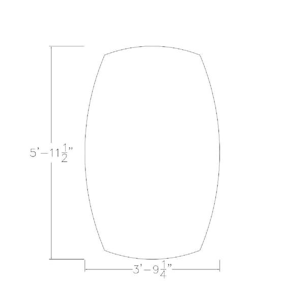 Skutchi Designs 45 in W, 72 in L, 29 in H, Engineered Wood Top, White - HAR-ABOT-46X72-T-XD09