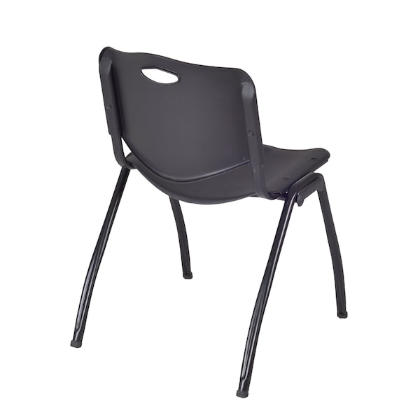 Regency Kee Training Table W/ 2 M Stack Chairs, 72 in W, 24 in L, Noble Oak - MT7224NOBPBK47BK