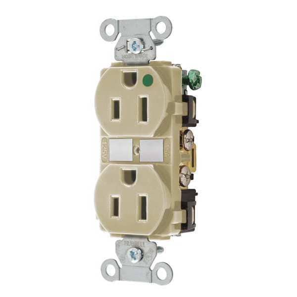 Zoro Select 15A Duplex Receptacle 125VAC 5-15R IV - 8200HBI