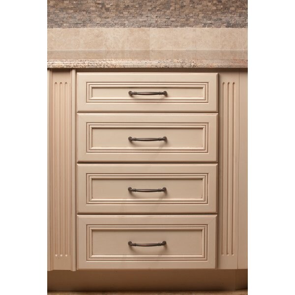 Jeffrey Alexander 128 mm Center-to-Center Brushed Oil Rubbed Bronze Lafayette Cabinet Pull - 317-128DBAC