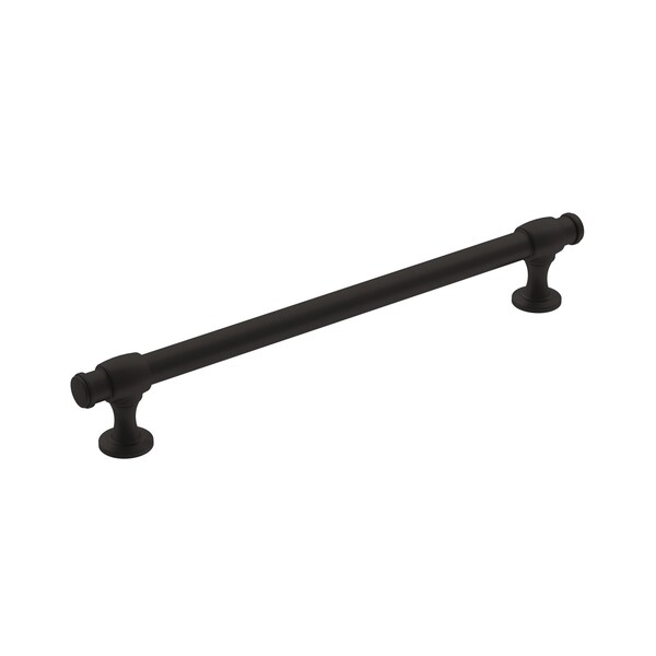 Amerock Winsome 7-9/16 in 192 mm Center-to-Center Matte Black Cabinet Pull - BP36768FB