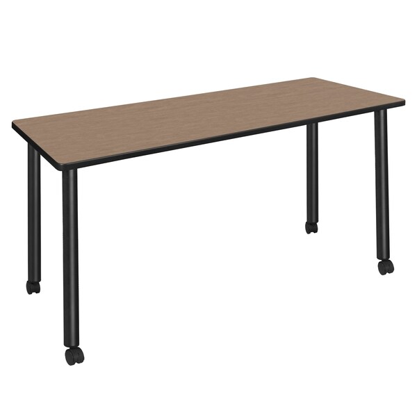 Regency Kee Mobile Training Seminar Table, 72 in W, 24 in L, Noble Oak - MTC7224NOBK