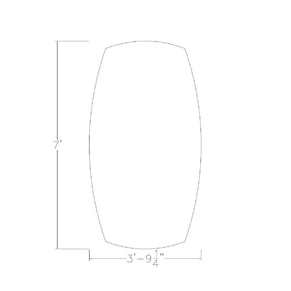 Skutchi Designs 45 in W, 84 in L, 29 in H, Engineered Wood Top, White - HAR-ABOT-46X84-PT-WC