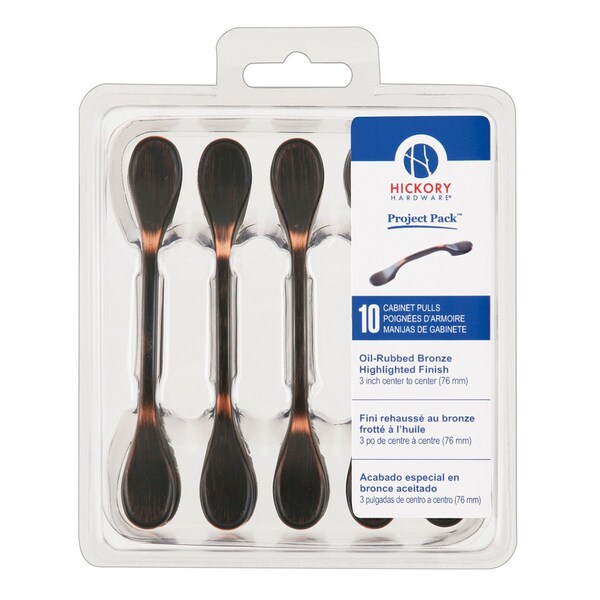 Hickory Hardware Pull 3 Inch Center to Center, 10PK - VP14444-OBH