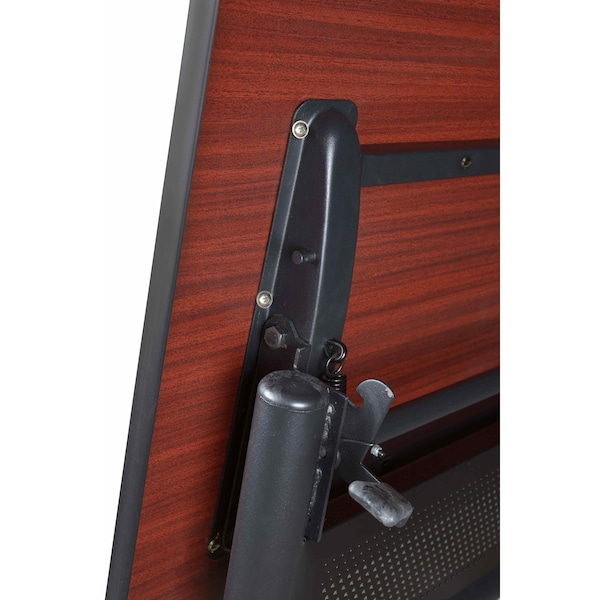 Regency Kobe Flip-Top Privacy Nesting Table W/ 2 M Stack Chairs, 48 in W, 30 in L, Noble Oak - MKFTM4830NO47GY