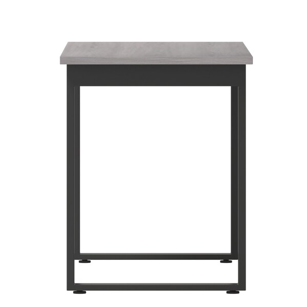 Flash Furniture Redmond 60x24 Conf Tbl w/1in. Thick Dbl Sided Laminate Tbl Top w/PVC and U-Frame Steel Bse, Gry Oak - MT-M6024-LTGRY-UBF-GG