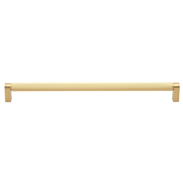 Gliderite Hardware 12-5/8 in. Center to Center Knurled Bar Pull Satin Gold - 4788-320-SG-1