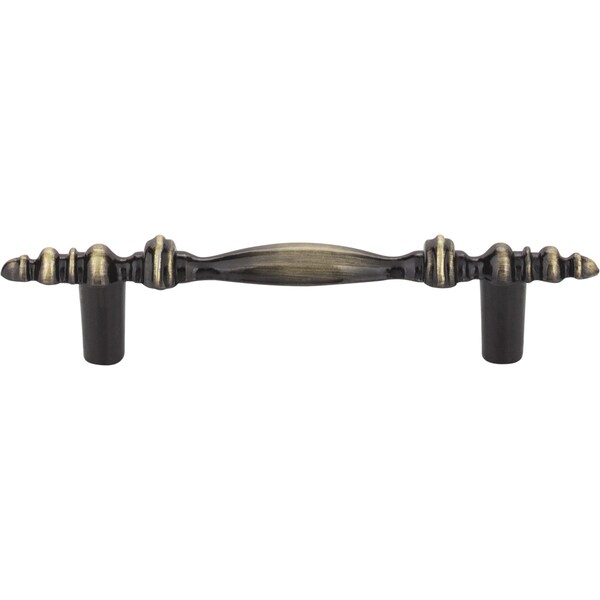 Elements By Hardware Resources 3" Center-to-Center Brushed Antique Brass Baroque Kingsport Cabinet Pull - 1018-AB