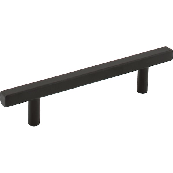 Jeffrey Alexander 96 mm Center-to-Center Matte Black Square Dominique Cabinet Bar Pull - 845-96MB