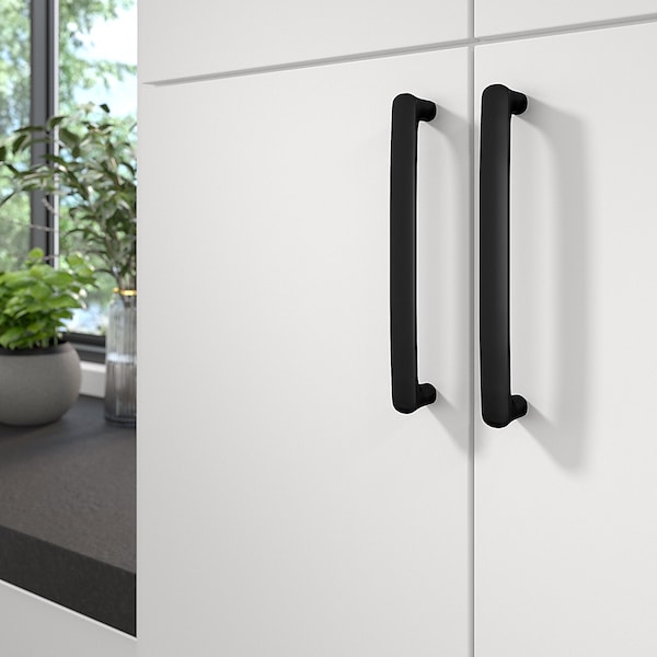 Richelieu 7 9/16-inch (192 mm) Center to Center Matte Black Contemporary Cabinet Pull - BP7345192900