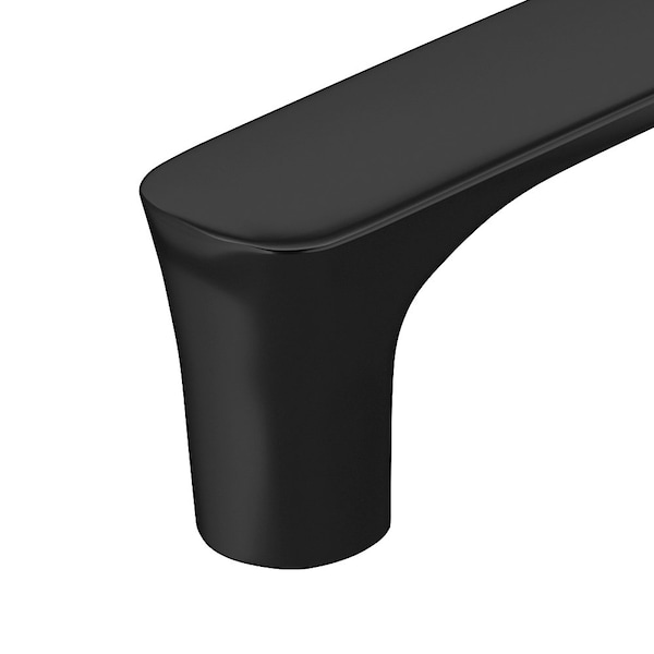 Richelieu 7 9/16-inch (192 mm) Center to Center Matte Black Contemporary Cabinet Pull - BP7345192900