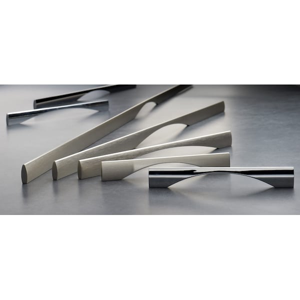 Richelieu 6 5/16 in (160 mm) Center-to-Center Brushed Nickel Contemporary Drawer Pull - 5873200195