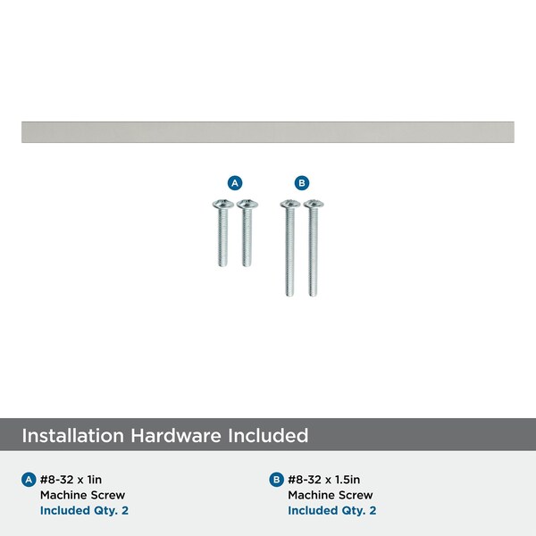 Amerock Monument 8-13/16 in 224 mm Center-to-Center Satin Nickel Cabinet Pull - BP36909G10