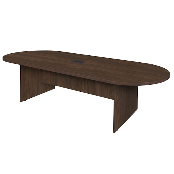 Regency Legacy 10 ft. Racetrack Conference Table with Charging Port, Neo Walnut - LCTRT12047NW