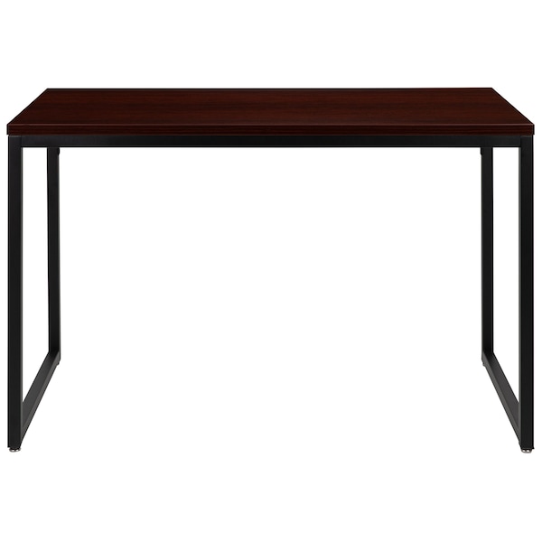 Flash Furniture Commercial Grade Industrial Style Office Desk, 47" Length, Mahogany - GC-GF156-12-MHG-GG