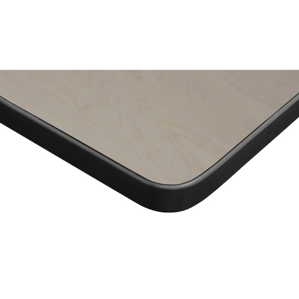 Regency Regency Kee 42 x 24 in. Training Seminar Table- Maple Top, Black Legs - MT4224PLBPBK