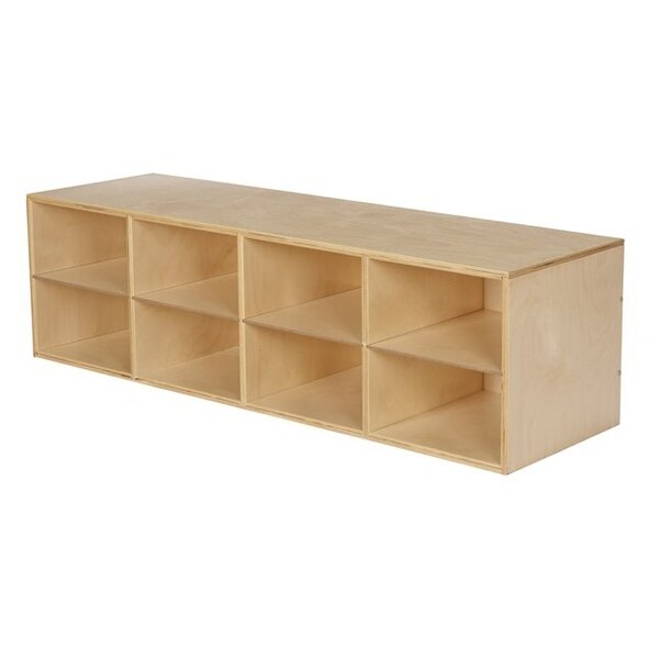 Childcraft Stacker Compartment Storage, 8 Deep Flat Tray Capacity, 47-3/4 x 14-1/4 x 13-3/4 Inches - 1560513