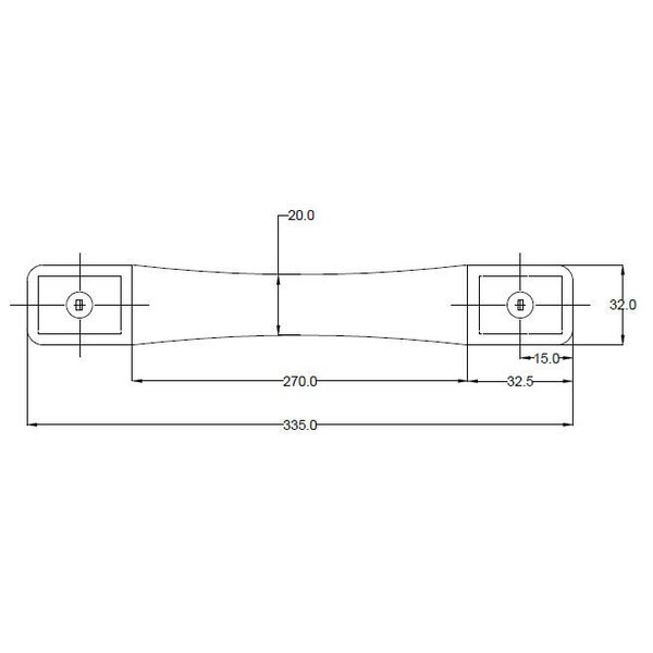 Richelieu 12 in (305 mm) Center-to-Center Matte Black Traditional Forged Iron Cabinet Pull Sheffield - BP9464305900