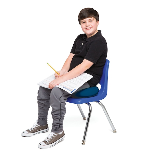 Bouncybands Antimicrobial Big Wiggle Seat Sensory Cushion, Blue 13in./33cm - MB33BUWS