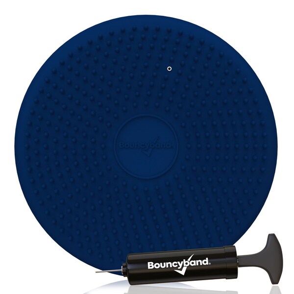 Bouncybands Antimicrobial Big Wiggle Seat Sensory Cushion, Blue 13in./33cm - MB33BUWS