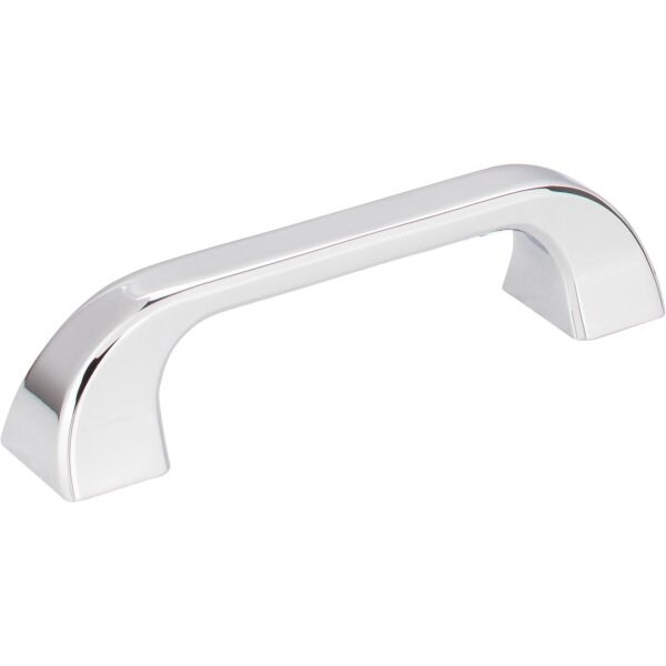 Jeffrey Alexander 96 mm Center-to-Center Polished Chrome Square Marlo Cabinet Pull - 972-96PC