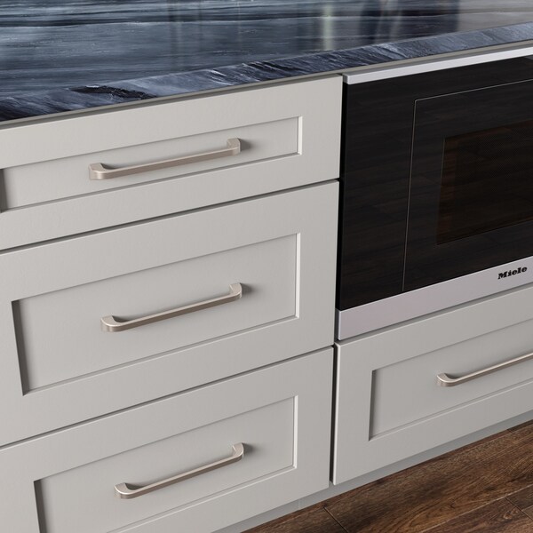 Jeffrey Alexander 96 mm Center-to-Center Polished Chrome Square Marlo Cabinet Pull - 972-96PC