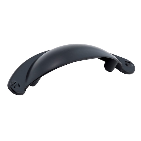 Richelieu 2-1/2 in. (64 mm) Center-to-Center Matte Black Traditional Cup Pull - BP30342900