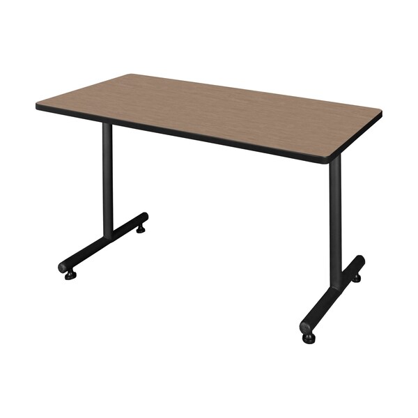 Regency Kobe T-Base Training Seminar Table, 42 in W, 24 in L, Noble Oak - MKTRCT4224NO
