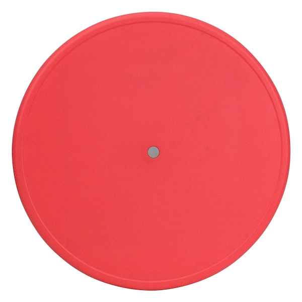 Flash Furniture Round Activity Table, 33 W, 33 L, 23.75 H, Plastic, Steel, Red - YU-YCX-007-2-ROUND-TBL-RED-GG