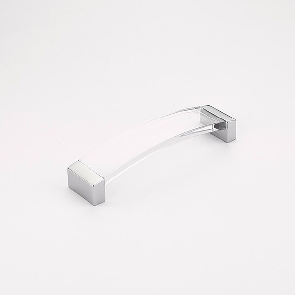 Schaub 5-1/16in Center to Center Positano Arch Clear Cabinet Pull Polished Chrome Finish - 320-26-CL