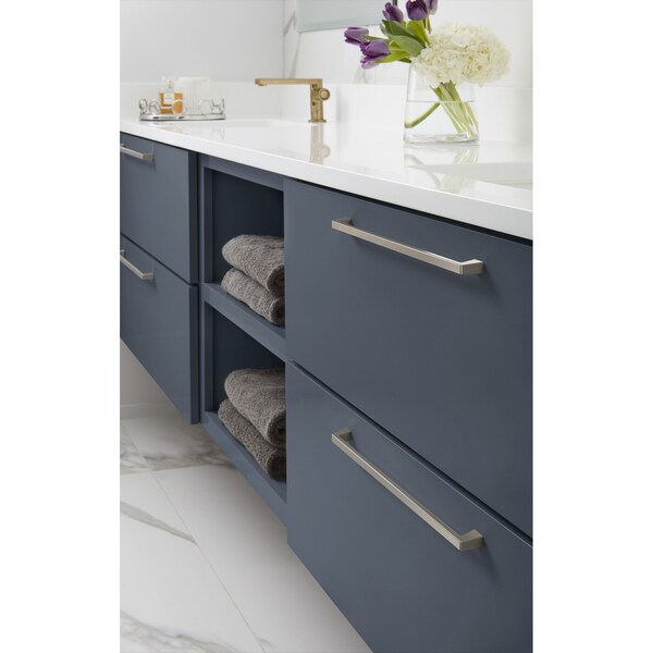 Amerock Blackrock 12-5/8 inch 320mm Center-to-Center Polished Nickel Cabinet Pull - BP55284PN