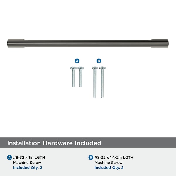 Amerock Riva 8-13/16 inch 224mm Center-to-Center Graphite Cabinet Pull - BP55489GPH