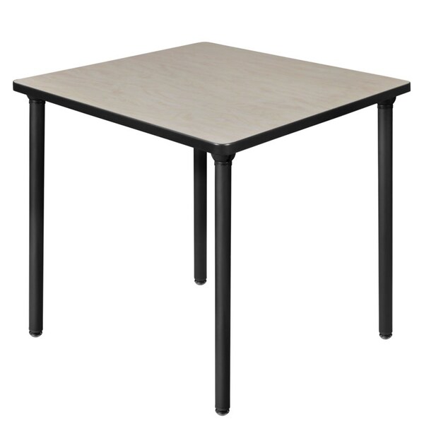 Regency Kee Folding Tables, 30 W, 30 L, 29 H, Wood, Metal Top, Maple - TBF3030PLBK