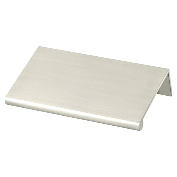 Berenson Berenson 1057-4BPN-P 6 x 3 in. Bravo Finger Pull with Long Brushed Nickel - 1057-4BPN-P