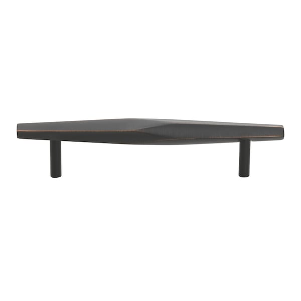 Gliderite Hardware 5-1/16 in. Center to Center Faceted Bar Pull Oil Rubbed Bronze, 5PK - 4789-128-ORB-5