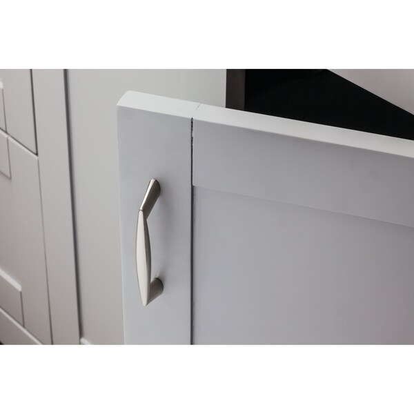 Elements By Hardware Resources 128 mm Center-to-Center Brushed Pewter Zachary Cabinet Pull - 988-128BNBDL