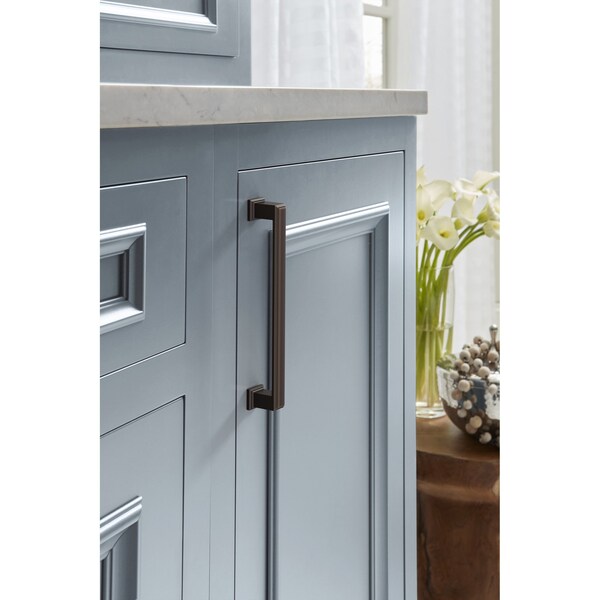 Amerock Appoint 6-5/16 inch 160mm Center-to-Center Oil Rubbed Bronze Cabinet Pull - BP37360ORB