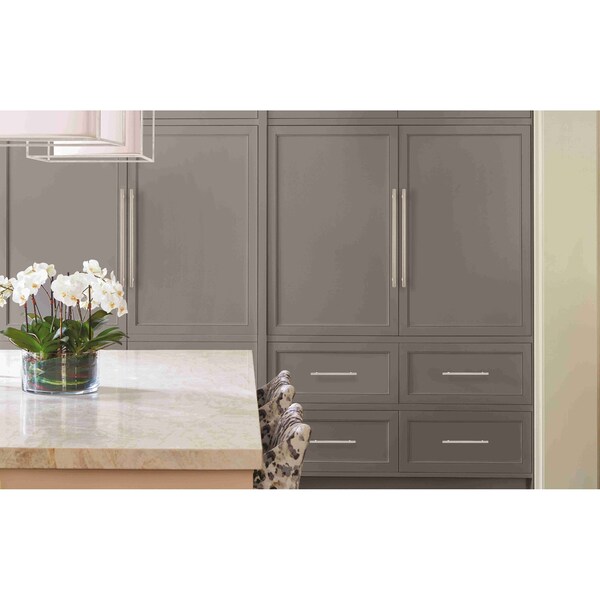 Amerock Bar Pulls 7-9/16 inch 192mm Center-to-Center Polished Nickel Cabinet Pull - 2000807
