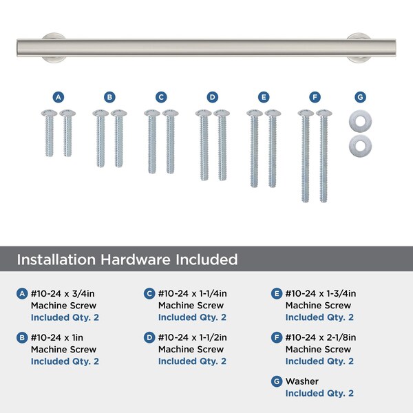 Amerock Everett 12 inch 305mm Center-to-Center Polished Nickel Appliance Pull - BP37110PN